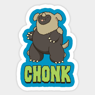 Dog-Man Chonk Sticker